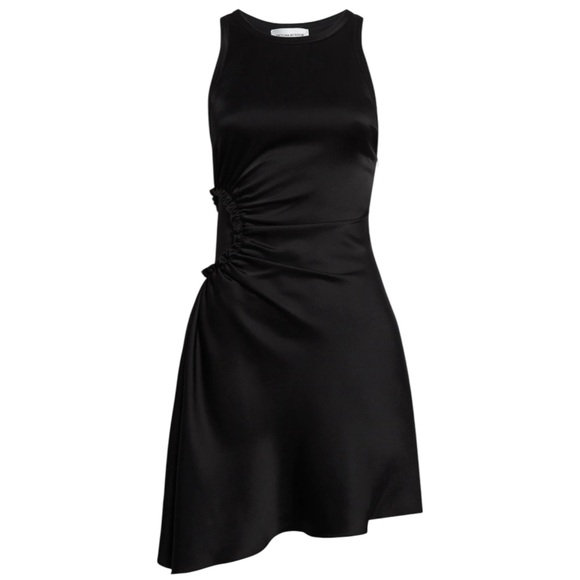 NWT Victoria Beckham Gathered Side Crepe Dress Size 4 - Picture 5 of 9